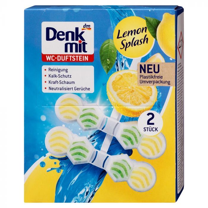 Подвеска для унитаза Denkmit multi-active Lemon Splash 2 шт