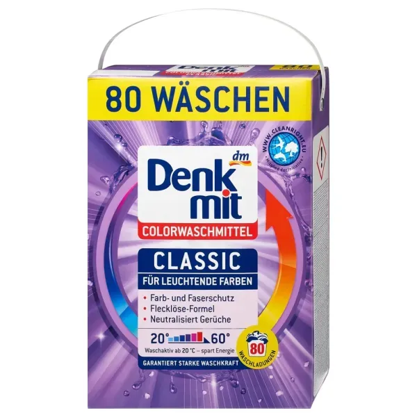 Порошок для стирки цветных вещей DenkMit Color 5,2 кг (80 стирок)
