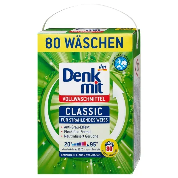 Порошок для стирки светлых вещей DenkMit 5,2 кг (80 стирок)