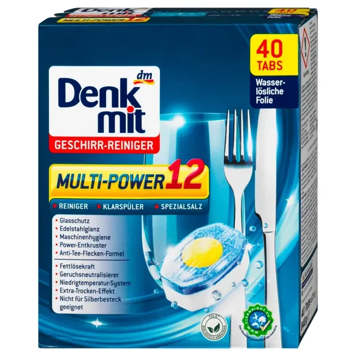Таблетки для посудомоечной машины DenkMit Multi-Power 40 шт